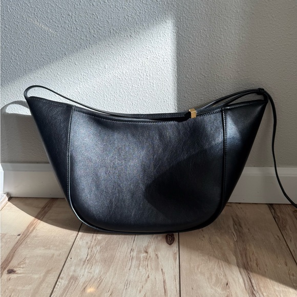 WANDLER MAGGIE Black Leather Shoulder Bag - Picture 2 of 11